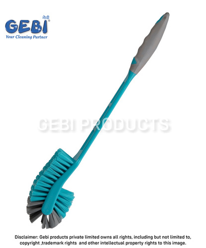 प्रीमियम डबल हॉकी टॉयलेट ब्रश, जिसमें अतिरिक्त नरम ग्रिप है