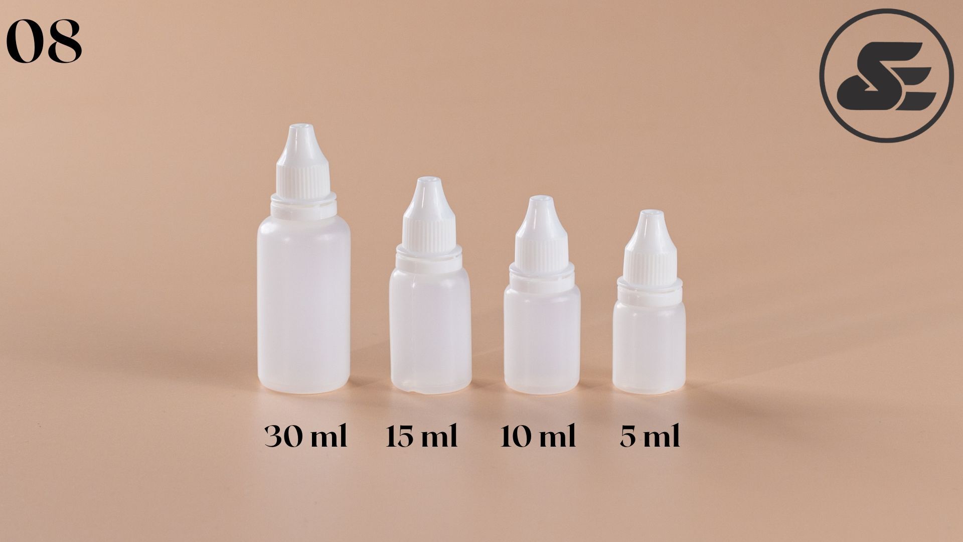 Dropper Bottle With Seal Cap - Plastic, Round Shape, White Color | Ideal For Pharmaceutical Applications With Efficient Dropper Sealing