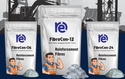 White Fibrocon Glass Fibres 12Mm