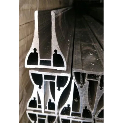 Window T Section - Aluminum, Customizable Dimensions For Glass Thickness, Grey Color , Lightweight And Corrosion-resistant For Commercial Applications