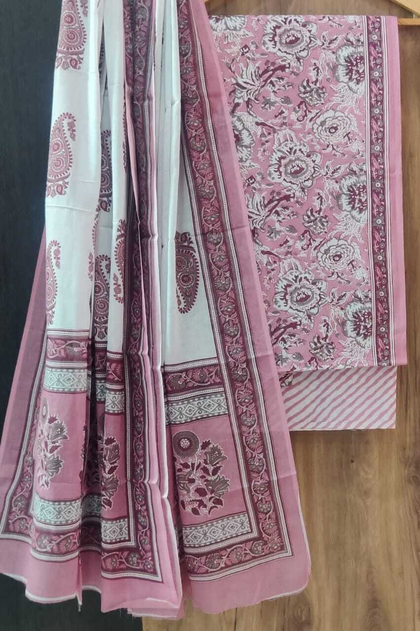 Hand Block Printed Cotton Suits