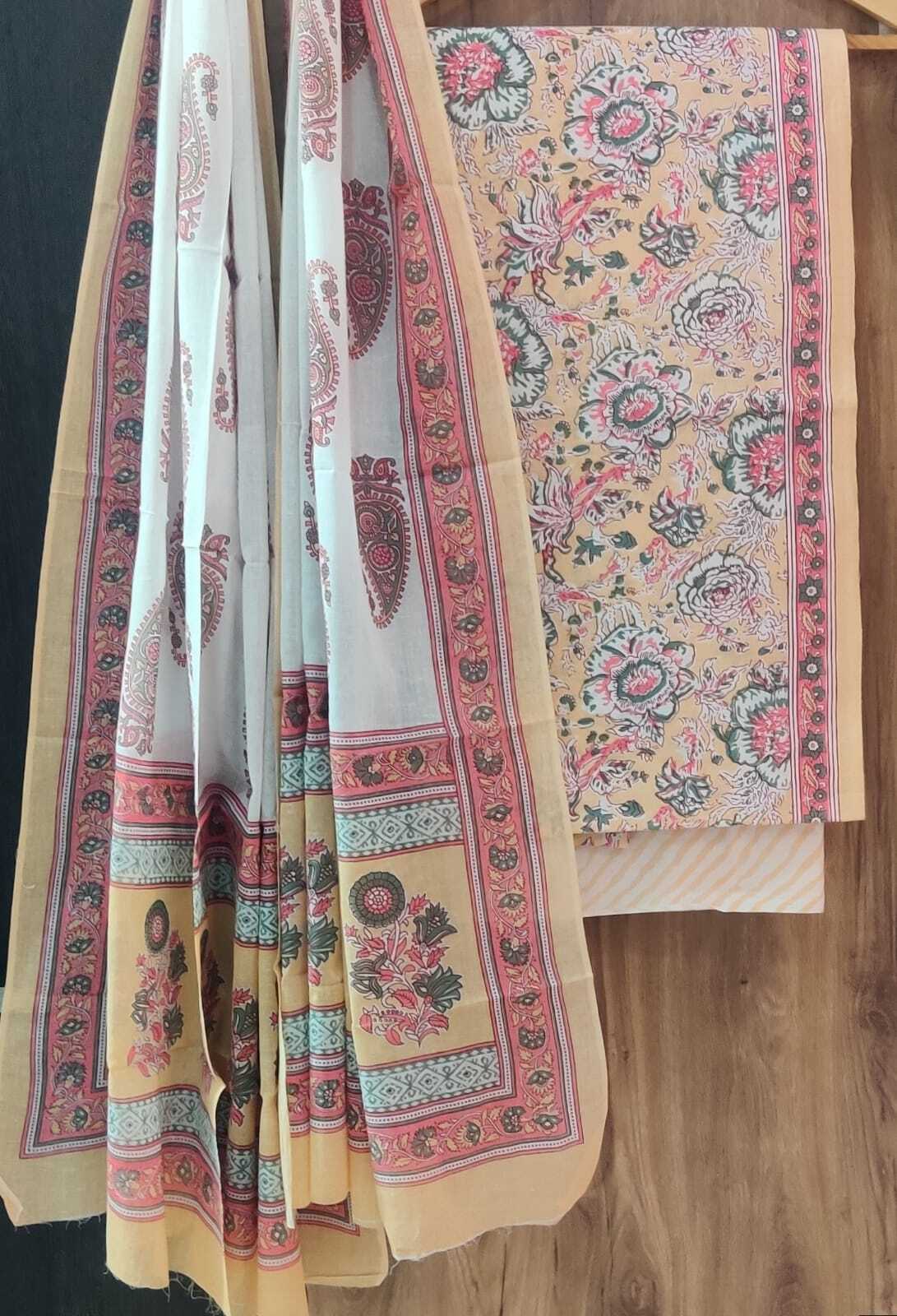 Hand Block Printed Cotton Suits