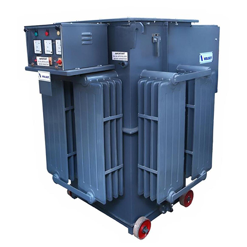 Industrial Servo Voltage Stabilizer - Three Phase, Analog Display | High Efficiency, Steady Output Voltage Regulation
