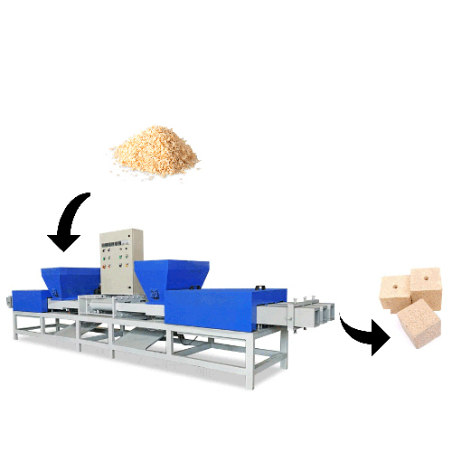 Automatic Three Head Pallet Block Machine