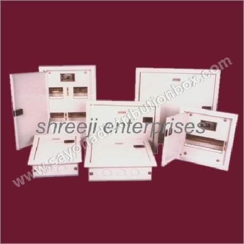 Double Door Distribution Boxes - Iron & Mild Steel, Robust Design, White Color, Warranty Included, Easy Fitting, Fine Finish, Durable Construction