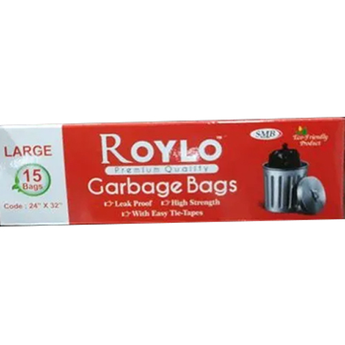 Large Garbage Bag Roll - Pvc Material, Various Sizes Available, Black Color | Biodegradable, Eco-friendly, Versatile For Kitchen And Backyard Use