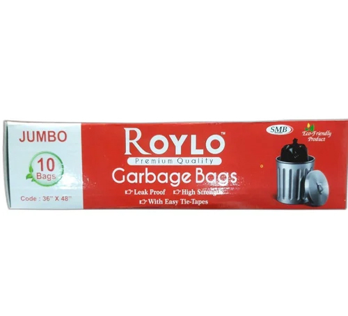 Black Jumbo Garbage Bag Roll