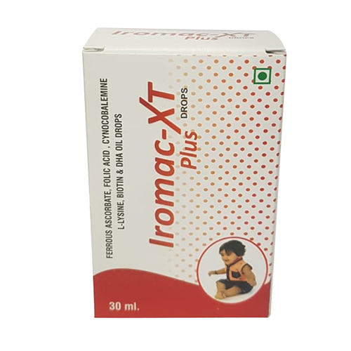 30ml Ferrous Ascorbate Folic Acid DHA Oil Drops - Essential Nutrients for Iron Levels, Pregnancy Health, Brain Development, Liquid Dosage