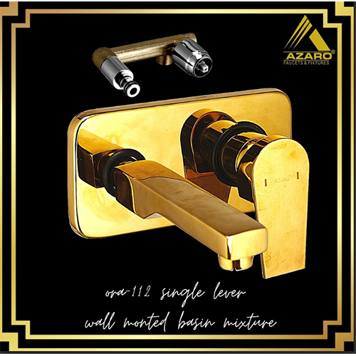 Golden Bib Azaro Ora Wall Mounted Basin Mixture Taps