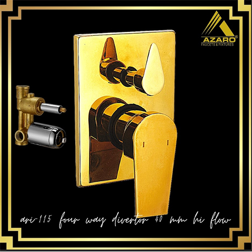 Golden Sink Cock Azaro Ora Single Lever Four Way Divertor