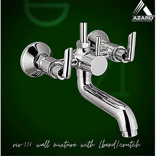 Single Lever Basin Mixer - Brass Material, Glossy Finish | Silver Color, 5 Year Warranty