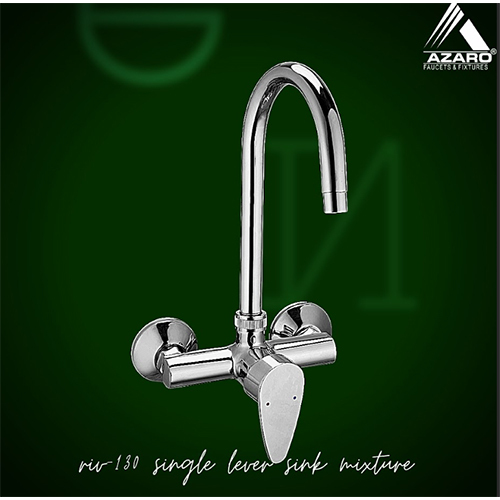 Silver Azaro Rivoza Single Lever Sink Mixture