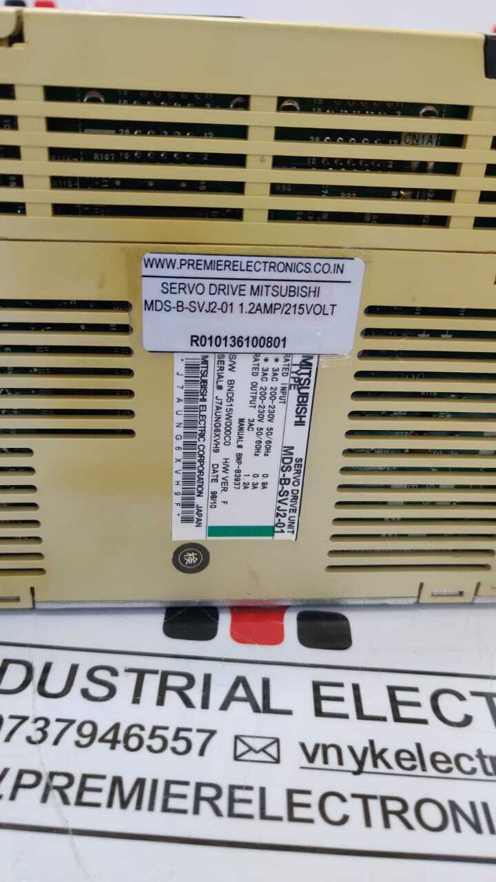 Mitsubishi Servo Drive Mds-b-sv J2-01 1.2amp215volt Application: Industrial