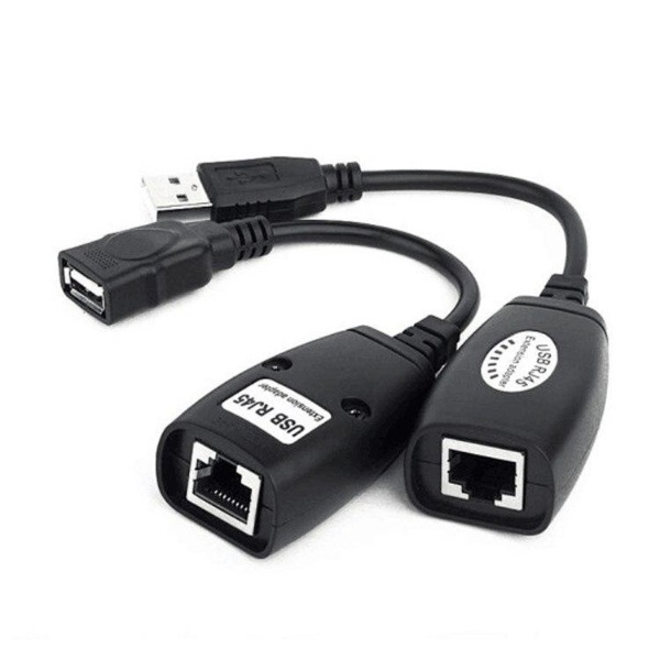 Usb Rj45 Extender Up To 50mtr - Connect Usb Cameras, Printers, Web Cams, Keyboards, Mice With Plug And Play Functionality, No Software Required
