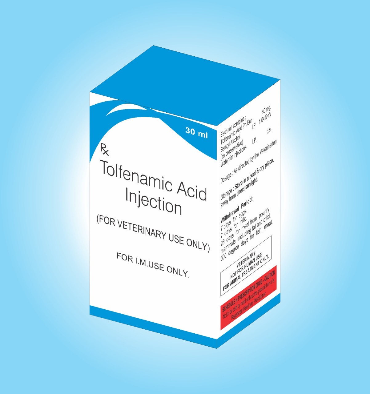 Tolfenamic Acid Veterinary Inj In Third Party Manufacturing - Ingredients: Chemicals