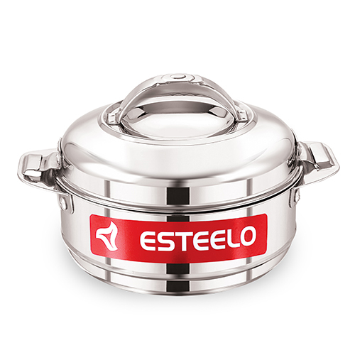 Esteelo Sleek Stainless Steel Hot Pot - Color: Silver