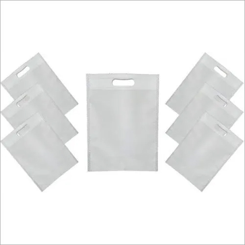 D Cut Virgin Nonwoven Bags - Polypropylene, Sizes: 8x10-16x20 inches, Color: White | Style: With Handle, Type: Shopping Bag