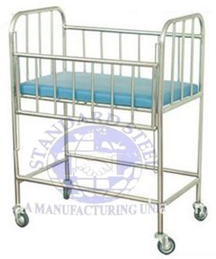 Hospital Baby Cot - Material: Metal