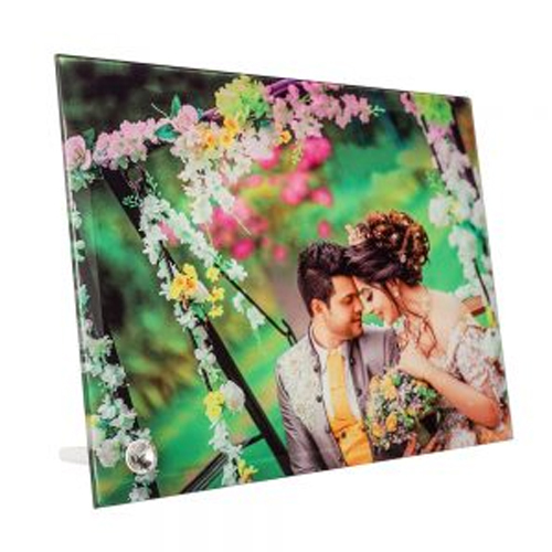 White Sublimatioon Rectangle Glass (Frosted Finish) 27 X 18 X 0.5 Cm