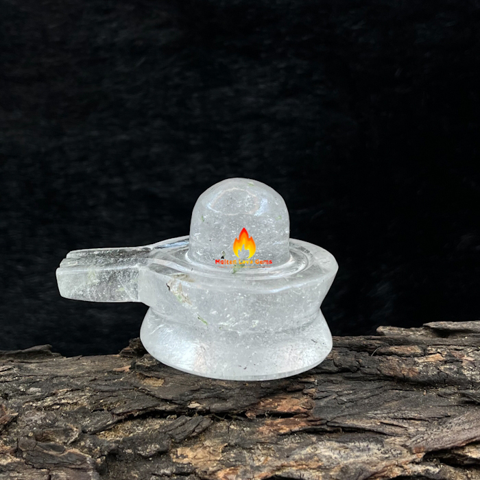 Crystal Quartz Shivling - 3 To 3.5 Inch Transparent Gemstone | Handmade, Polished, Durable, Uv Resistant, Easy To Clean, Water Resistant