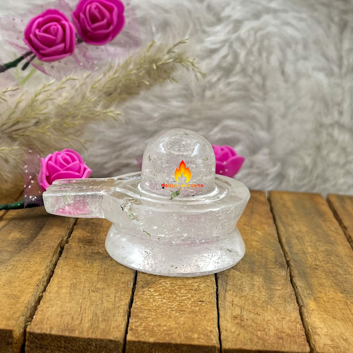 Crystal Quartz Shivling - 3 To 3.5 Inch Transparent Gemstone | Handmade, Polished, Durable, Uv Resistant, Easy To Clean, Water Resistant