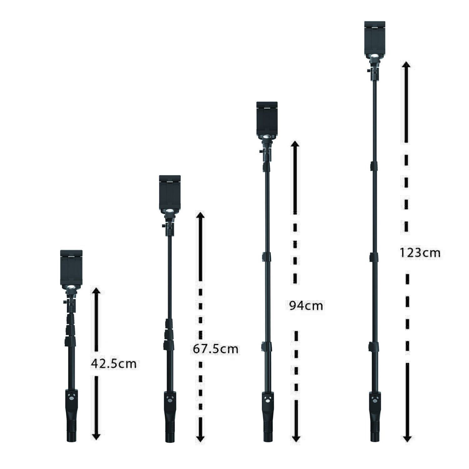 Yt-288 Bluetooth Strong Selfie Stick Without Aux Cable For Dslr Action Camera Smart Phones