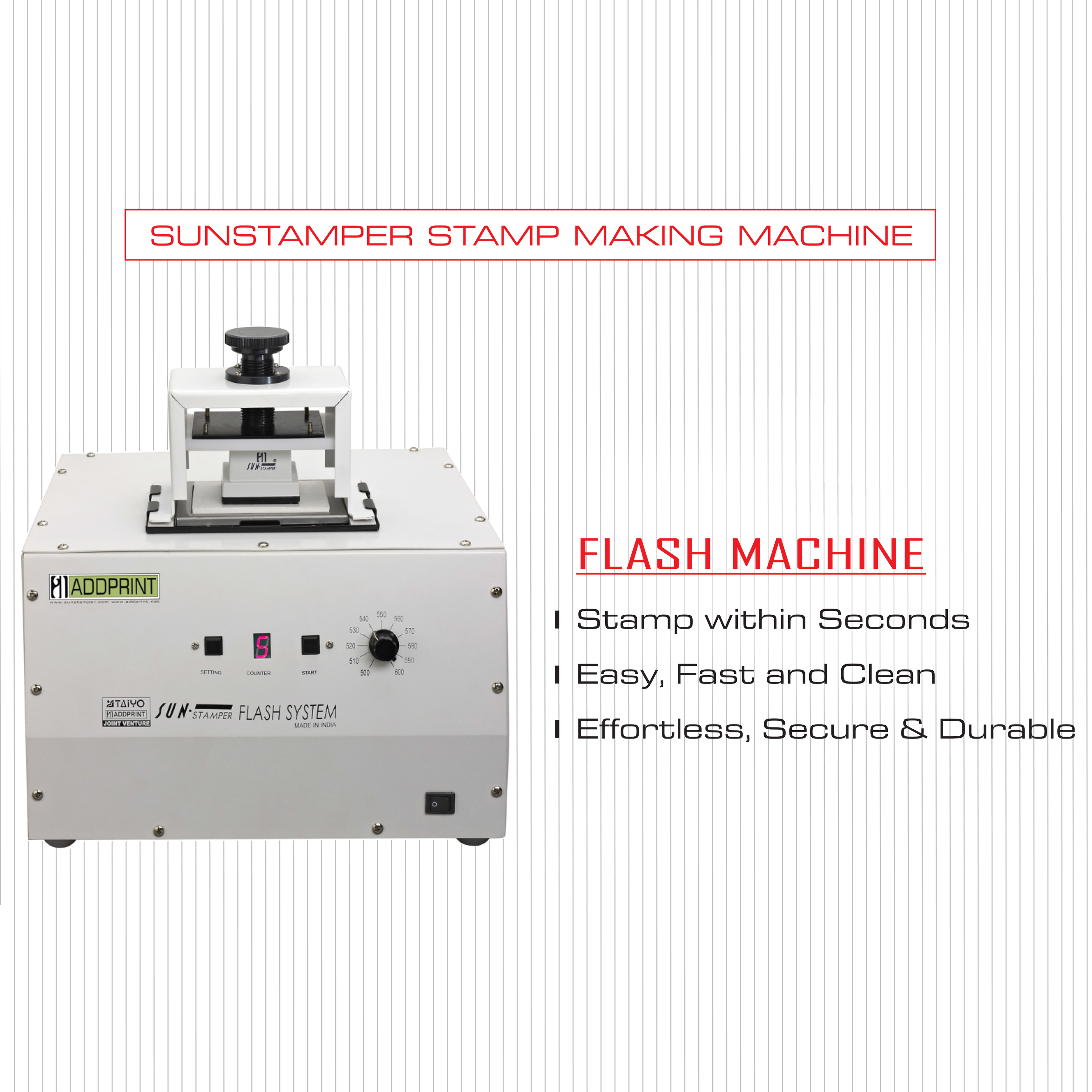 Sun Stamper Flash Machine