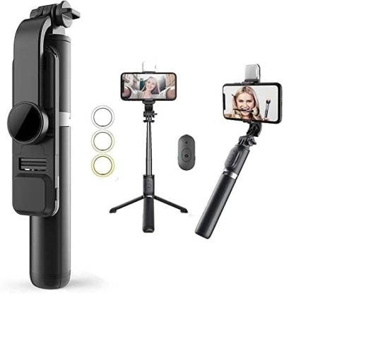 Q07 Bluetooth Integrated Selfie Stick With Light And Bluetooth Remote Control