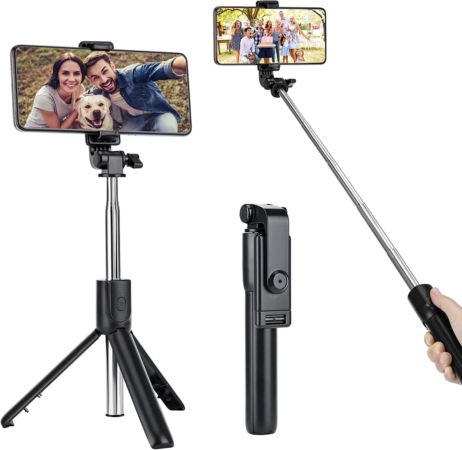 Q07 Bluetooth Integrated Selfie Stick With Light And Bluetooth Remote Control
