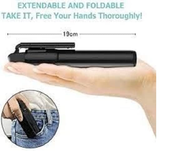 Xt09 Bluetooth Integrated Selfie Stick With Light And Bluetooth Remote Control