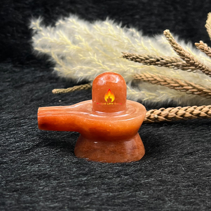 Easy To Clean Red Aventurine Shivling For Home Decoration