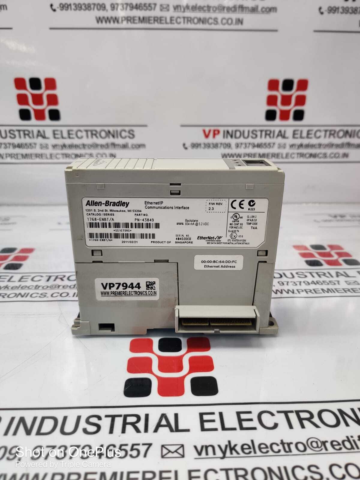 Allen Bradley Communication Module 1768-enbit (Pn-43849)