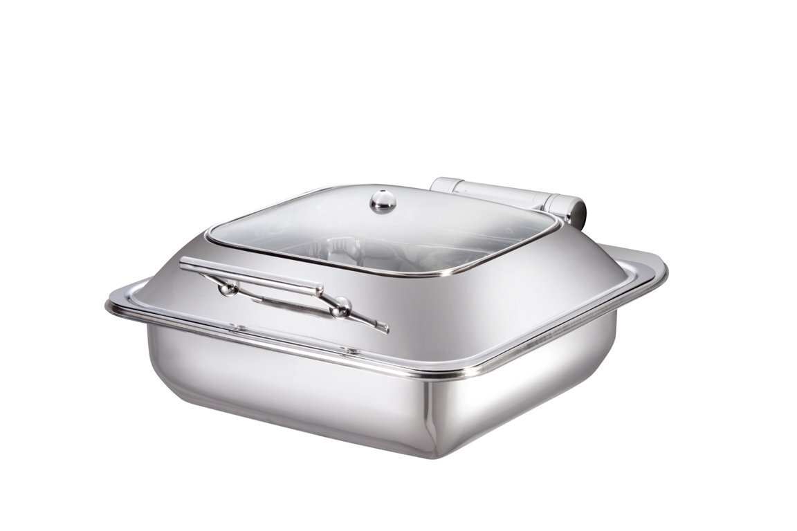 Silver Professional Buffet Chafing Dish Server Food Warmer Set Chafing Dishes Chafing