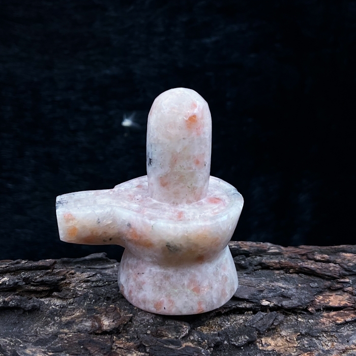 Orange Sunstone Shivling For Home Decoration