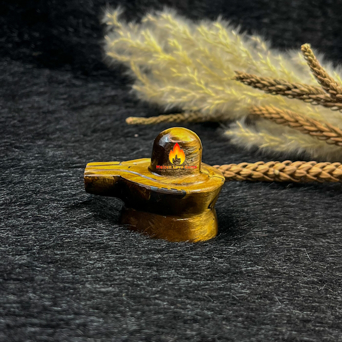 Brown  Red Tiger Eye Shivling For Home Decoration