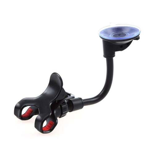 Flexible Mobile Stand Multi Angle Adjustment With 360 Degree Adjustment For Car And Home Use Mobile Stand (0282b) - Black Color | Adjustable Angles, Versatile Use For Vehicles And Interiors