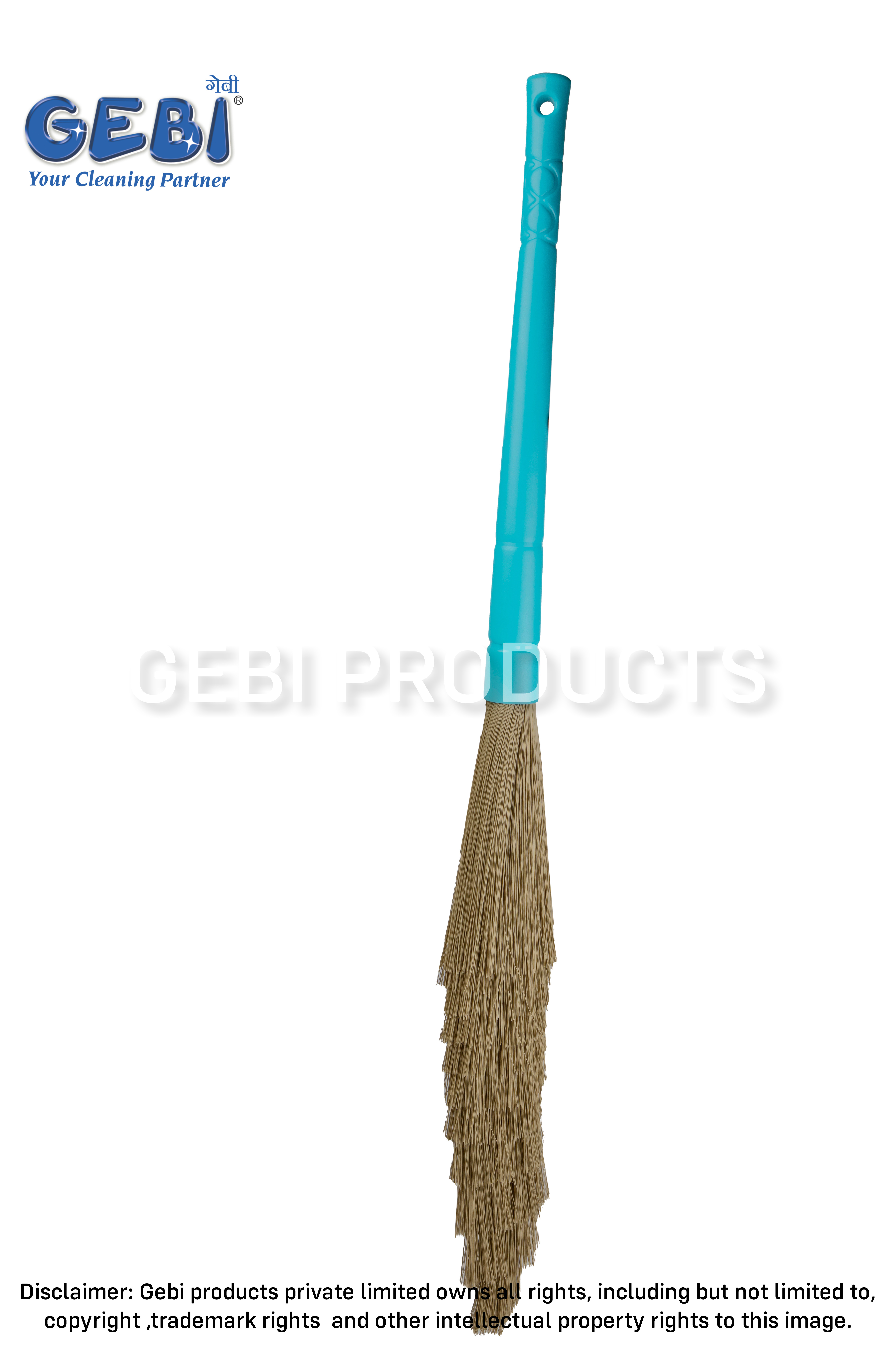 Plastic Handle Dust Free Broom Xl - Pp Virgin Material, Extra Long Handle For Easy Cleaning, Durable And Washable | Zero Bhusa, Comfortable Grip, Provision For Hanging