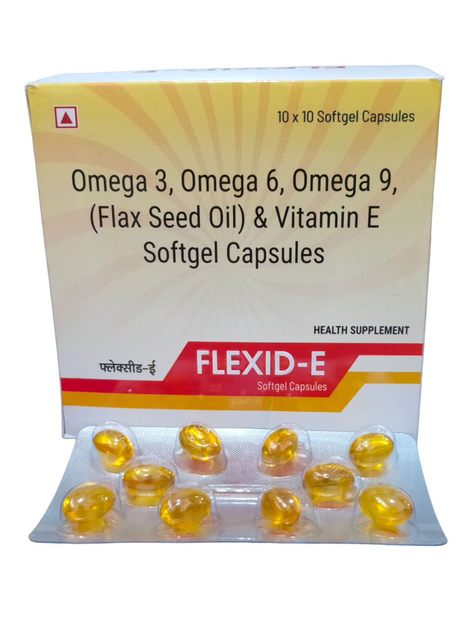 Flax Seed Oil And Vitamin E Softgel Capsules Flexid E Ingredients: Omega3. Omega 6