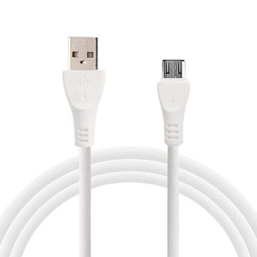 Micro Usb Charging Cable For Android Phones (1 Meter) (1306) - Other Material, 1 Meter Length, White Color | Mobile Charging Cable For Efficient Power Transfer
