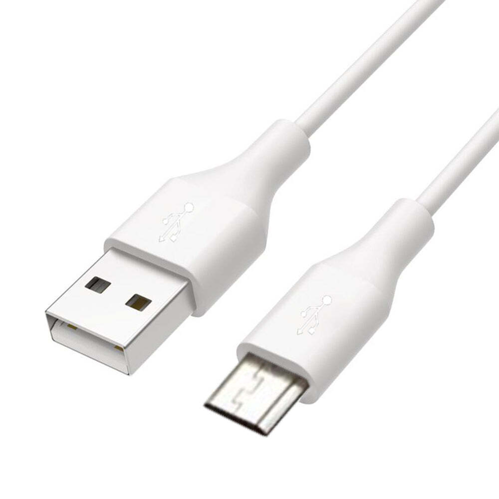 Micro Usb Charging Cable For Android Phones (1 Meter) (1306) - Other Material, 1 Meter Length, White Color | Mobile Charging Cable For Efficient Power Transfer