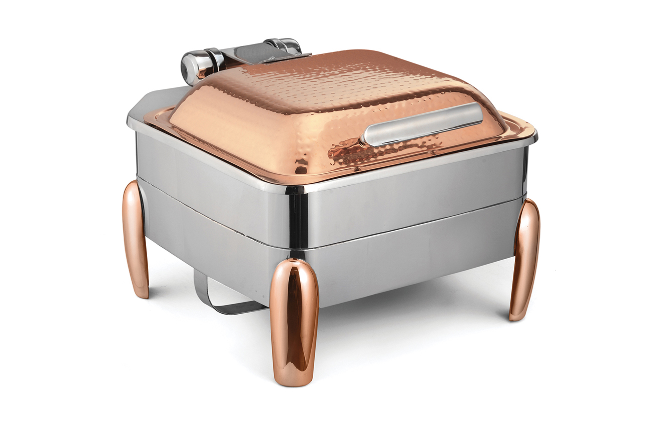 Luxury Golden And Sliver Banquet Stainless Steel Food Warmer Used Chafing Dishes