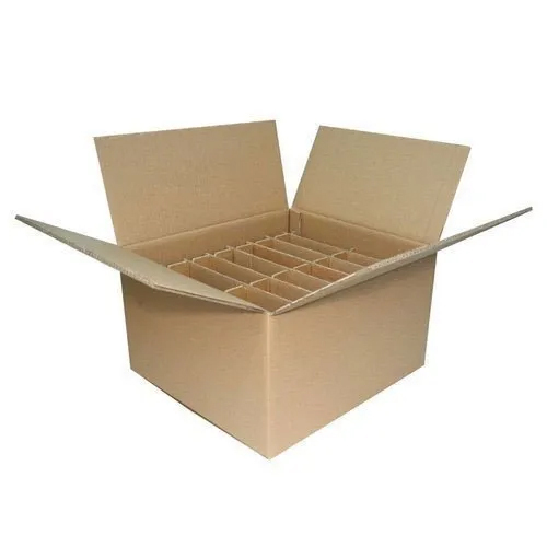 5 Ply Corrugated Box - Corrugated Kraft Paper, 240x230x250 mm, Brown - Embossed Finish, PVC Laminated, Customized Size, Durable Lightweight Design