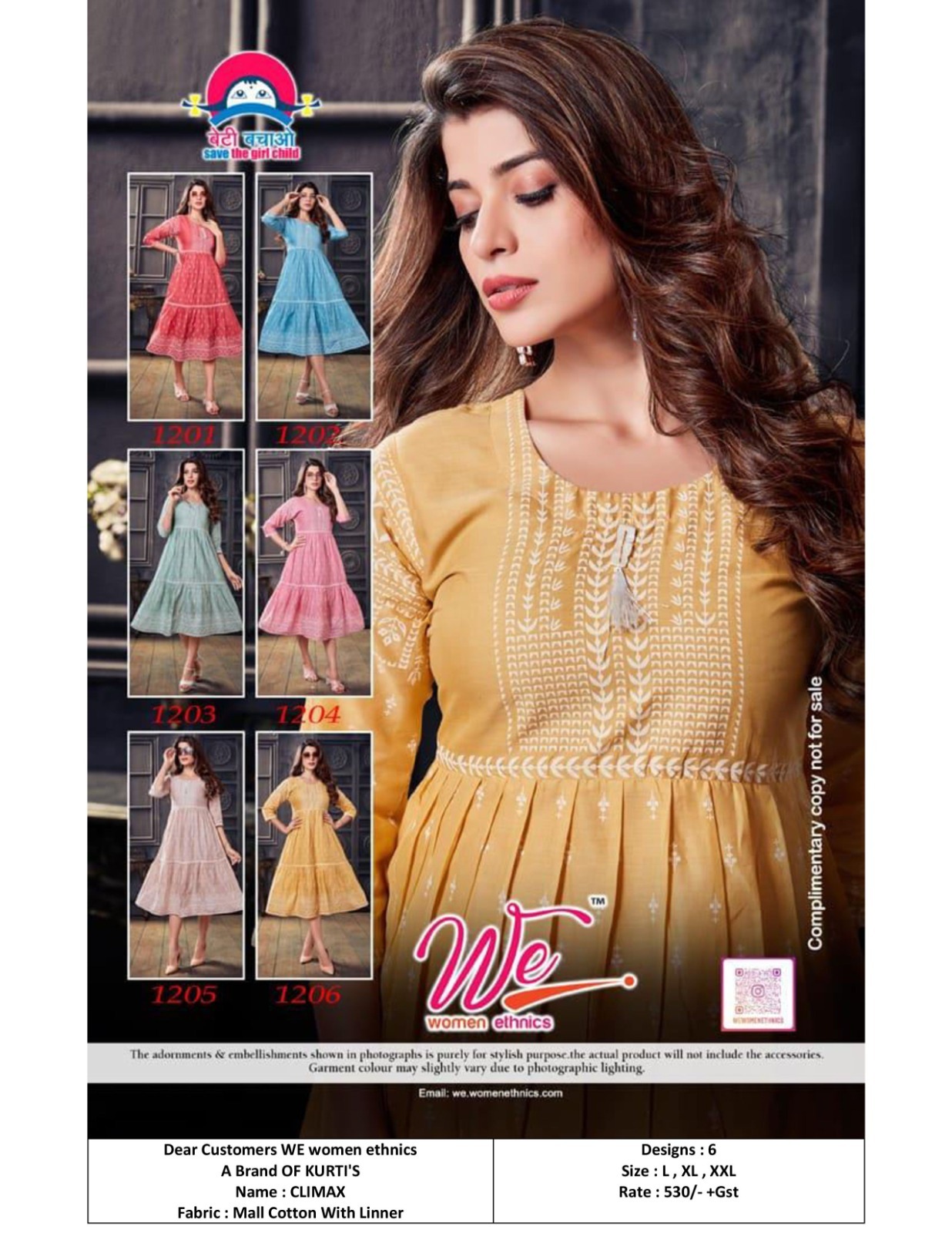 Mall Cotton Flare Kurtis - Cotton Fabric, Sizes L-xxl, Printed Design | Trendy 3-4th Sleeve, Perfect For All Seasons