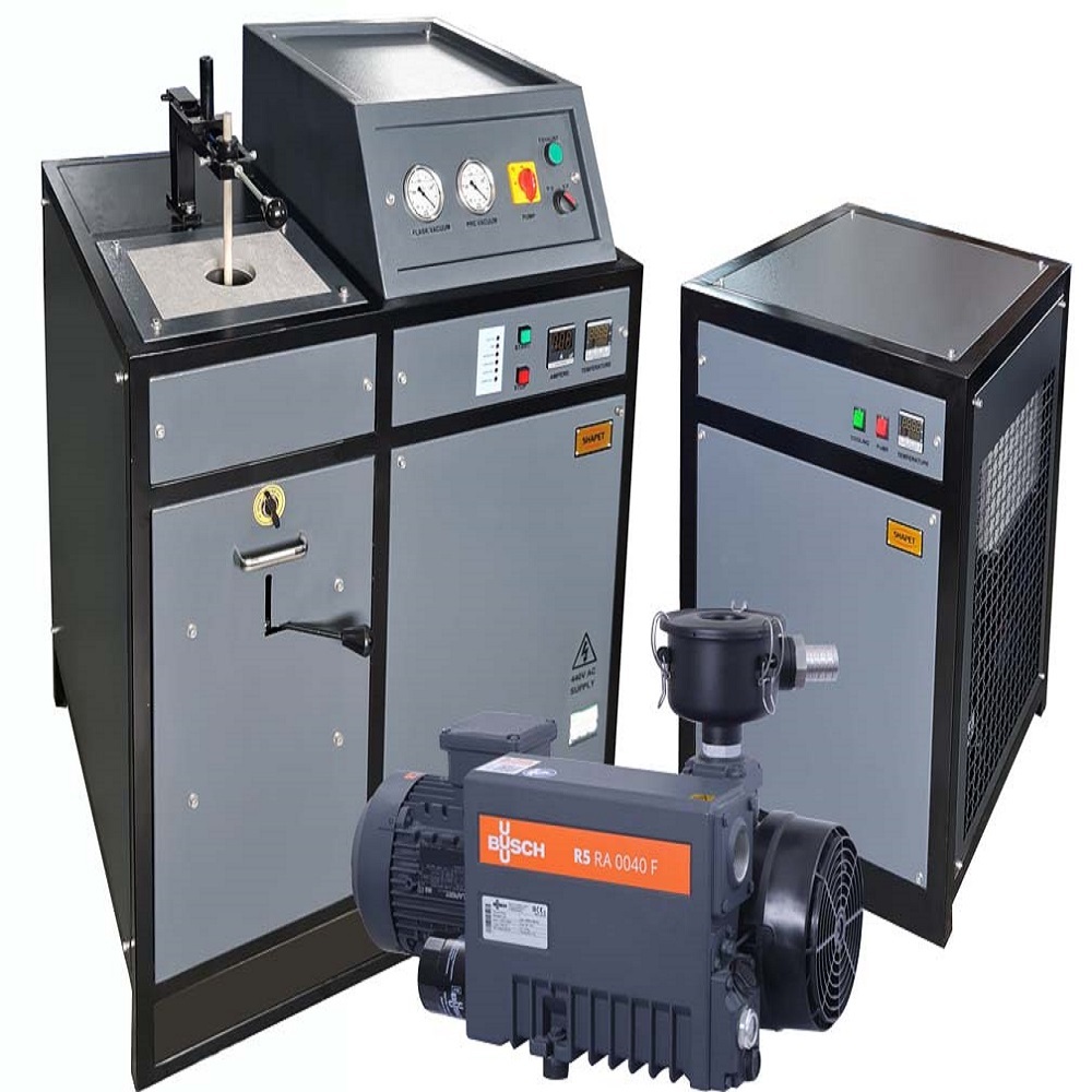 Induction Based Gold Casting Furnace - 2 Kg Capacity, 810x610x107 Mm Dimensions, Gray Color, 6000 Watt Power | Energy Efficient, High Performance, Accurate Temperature Control, Vacuum Casting Advantage, Safe & Fast Operation
