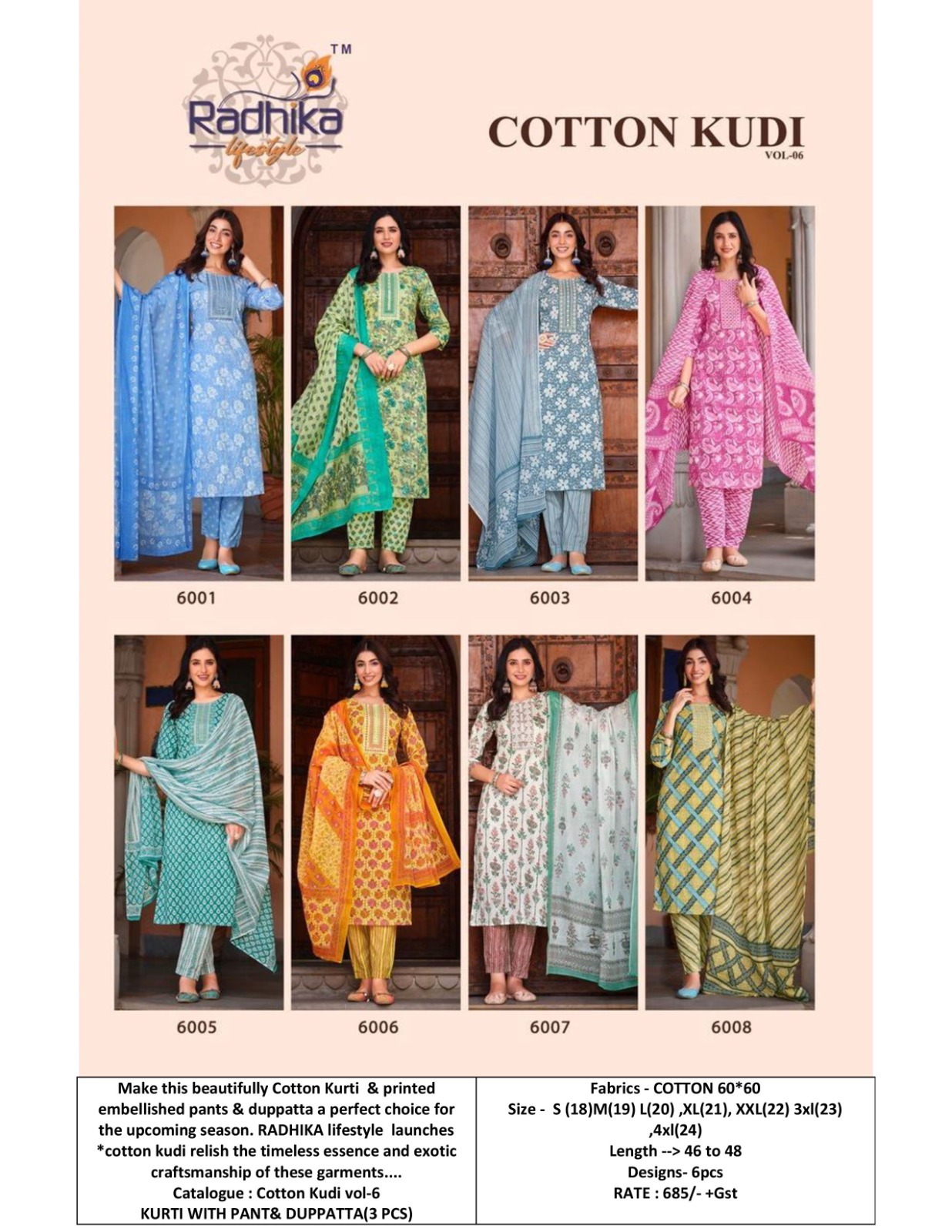 As Shown In The Catalog Cotton Kurti With Pant And Dupatta