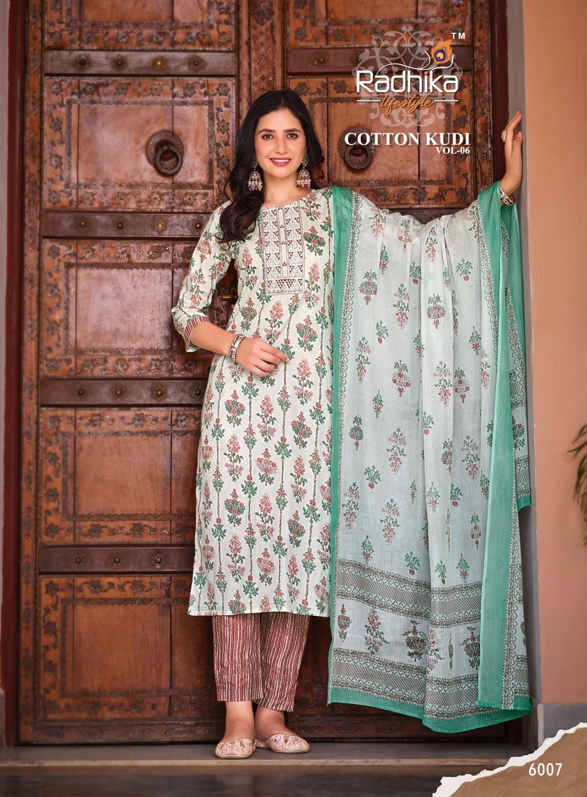 As Shown In The Catalog Cotton Kurti With Pant And Dupatta