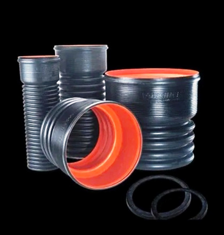 Double Wall Corrugated (Dwc) Hdpe Pipes - Color: Black