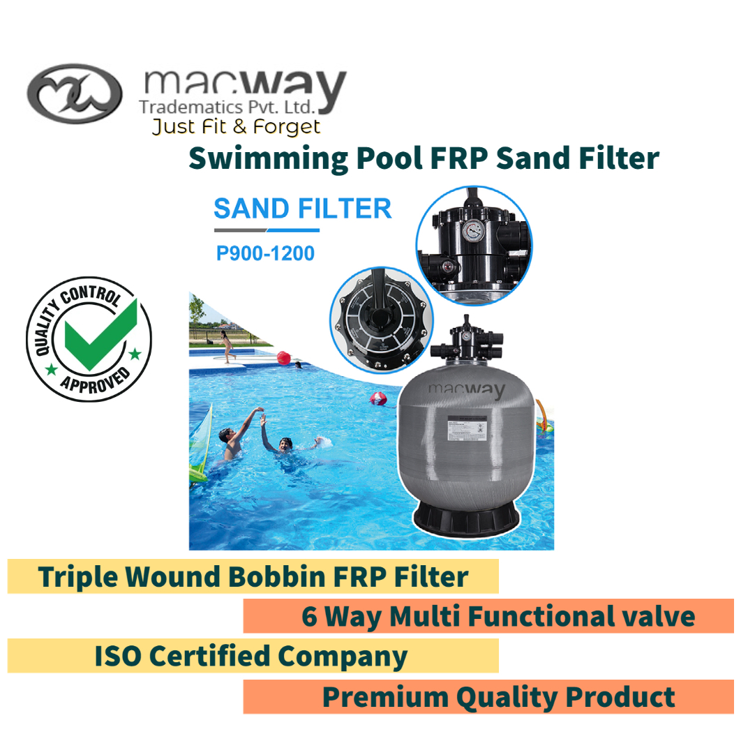 Green / Blue / Grey Swimming Pool Filter And Pump System