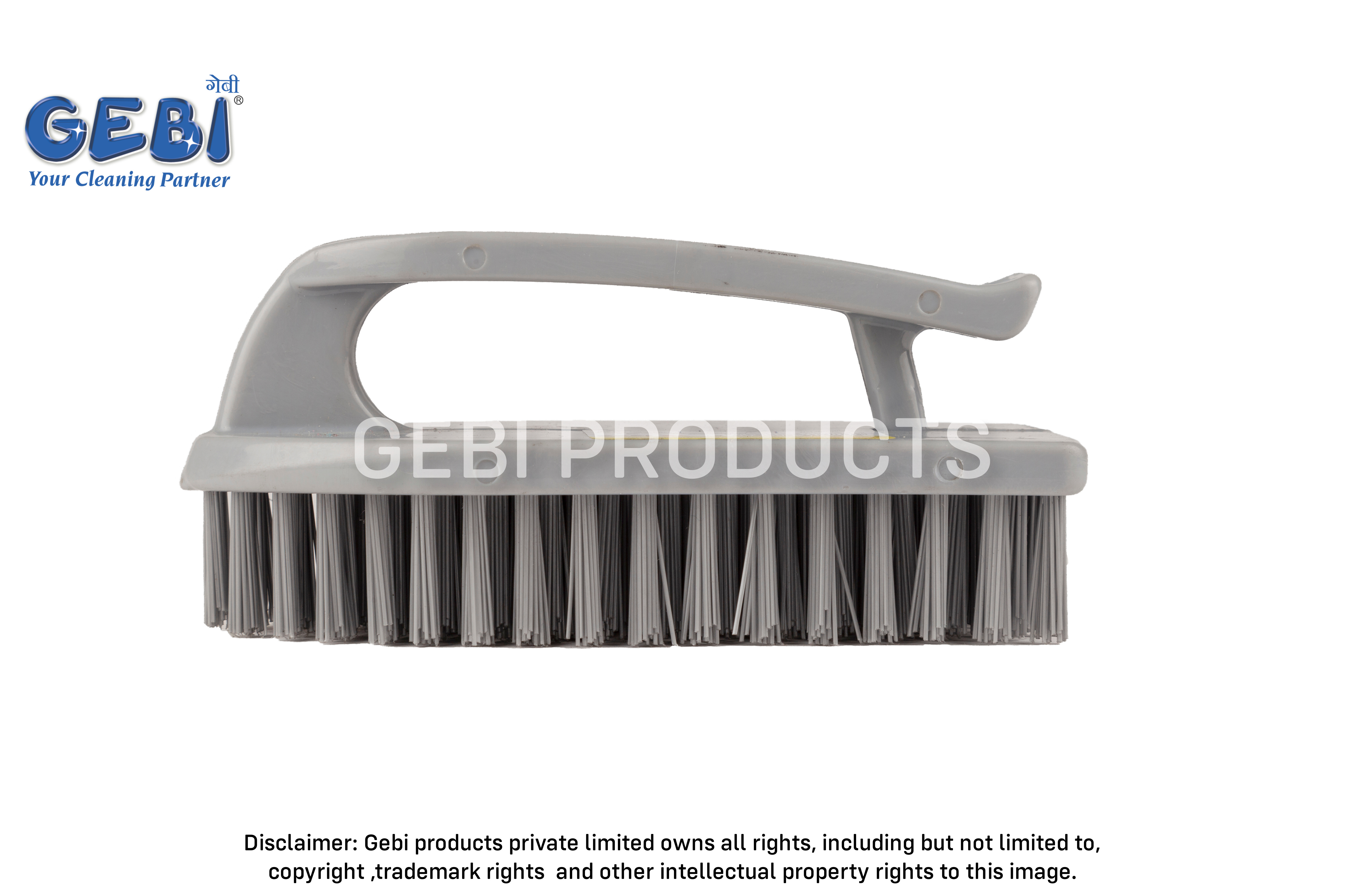 Extra Hard Bristles Tile Brush - High Grade Aluminum, Flexible Pp Wire And Virgin Pp Materials , Comfortable Ergonomic Handle, Durable Design, Tough On Stains