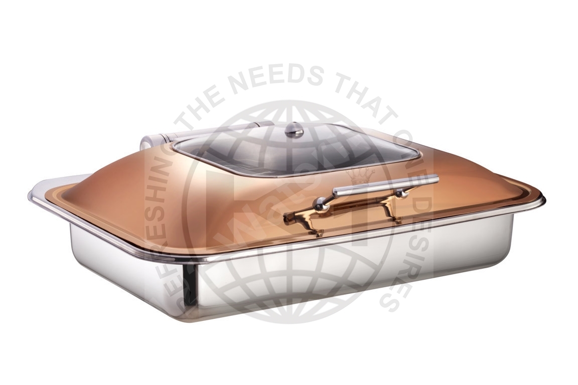 Silver Stainless Steel Hotel Restaurant Buffet Food Warm Container Chafing Dish